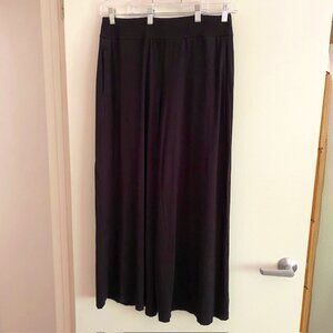Eileen Fisher Black Wide-Leg Pants Size M